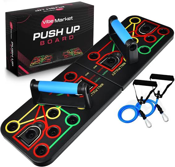 Home GYM Push up board + Resistance straps